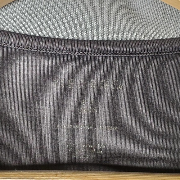 George Short Sleeve Polo Shirt Gray Stripe Size L - Picture 3 of 7